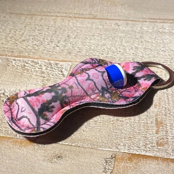 5 for $25 Lip Balm Holder Keychain Camouflage Camo HOLIDAY SALE REDUCED SHIPPING - Picture 3 of 5